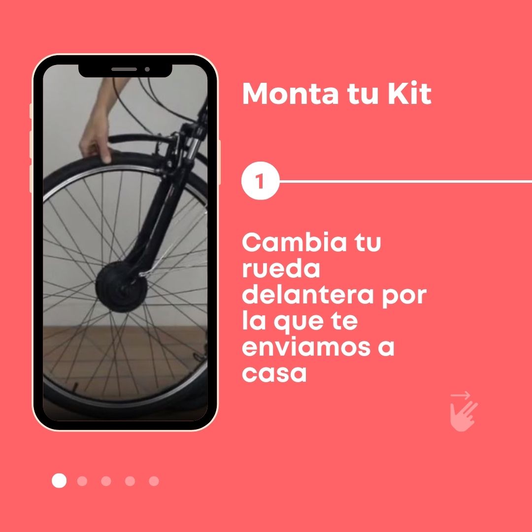 Kit de conversión a bicicleta eléctrica